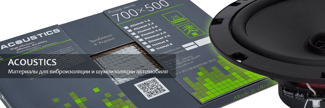 Виброизоляция Acoustics Alumat